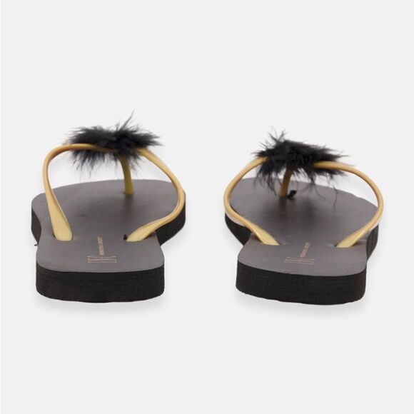 INC Women Plain Slip On Slippers, Black - Picture 5 of 7